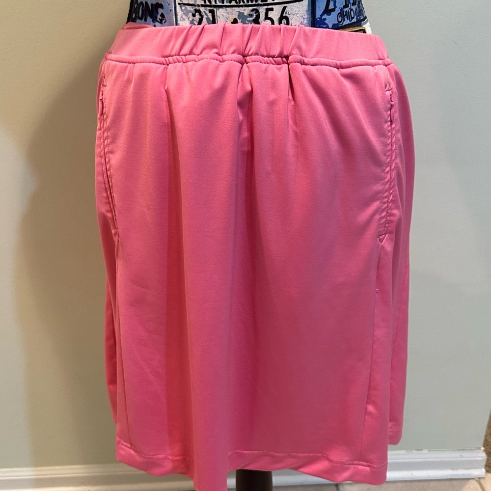 Pink golf skort